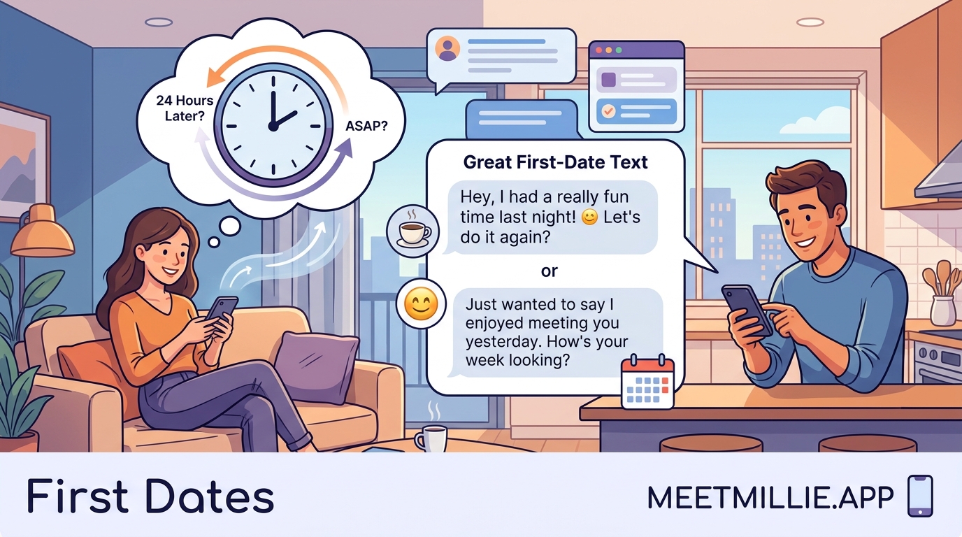 The Post-First-Date Text: When to Reach Out and What to Say - Illustration 2