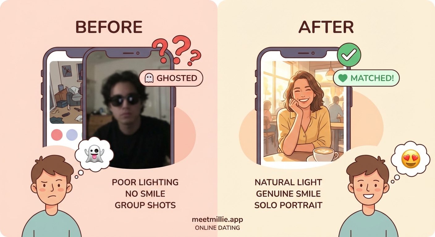 Why Your Dating App Photos Are Scaring Away Great Matches (And How to Fix Them) - Illustration 2