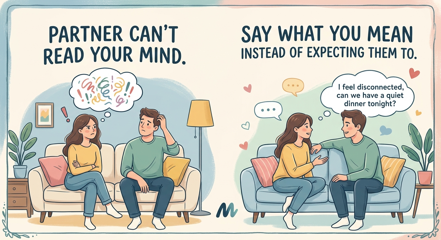 Why Your Partner Can't Read Your Mind (And What to Say Instead of Expecting Them To) — 1