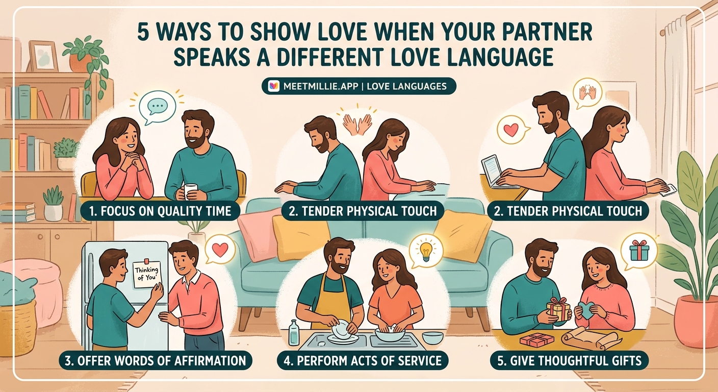 5 Ways to Show Love When Your Partner Speaks a Different Love Language - Illustration 1