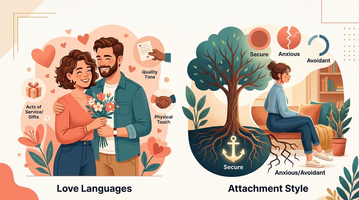 Why Your Love Language Might Be Different From Your Attachment Style